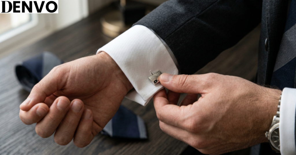how to put on cufflinks
