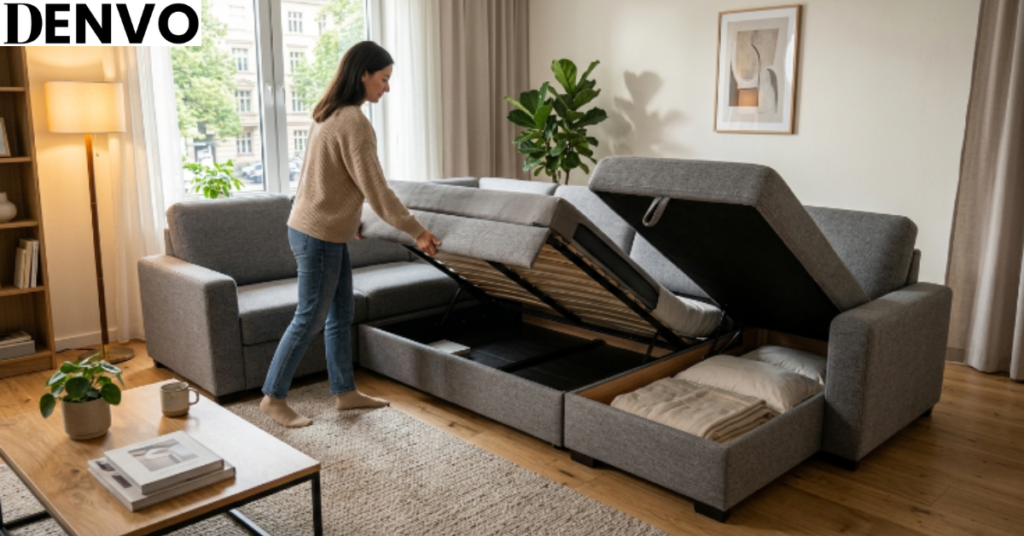 Denvo Corner Sofa Bed